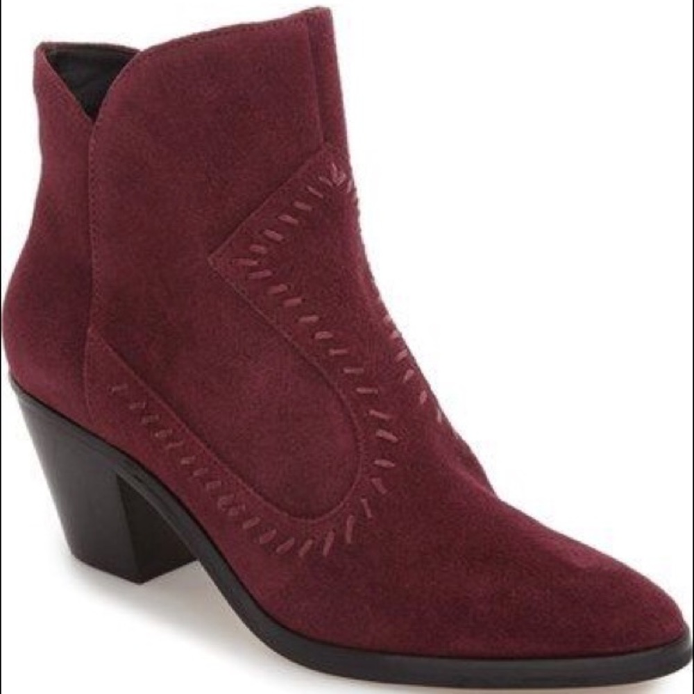 Rebecca Minkoff | Lulu | Suede Western Ankle Boots